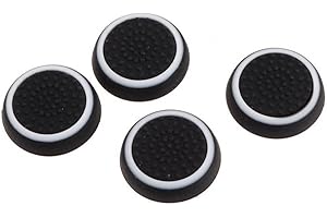 LANSHENG Xiton Thumbsticks Silicone Joystick Tappi di Copertura per PS3 / PS4 / Xbox One/Xbox 360 Wireless Controller 2 Pair/Bianco e Nero