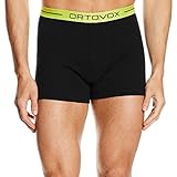 Sportliche Passform Ortovox Herren Boxershorts Merino 105 Black Raven, XL