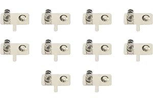 MACHSWON 10 Pcs Metal AA Battery Spring Plate Set Negetive Positive Contiguous 25x12MM AA Baterry Conversion Spring Contact Nickeling Plate