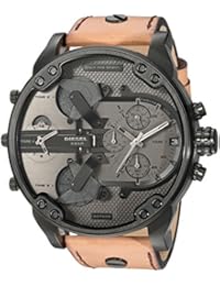 Diesel Reloj Cronógrafo para Hombre de Cuarzo con Correa en Cuero DZ7406