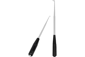 SAVITA 2 pièces Dégorgeoir, Dégorgeoir de Peche avec Tube de Stockage Extracteur Hameçon Fish Hook Remover Kit d'Outils de Retrait d'Hameçon