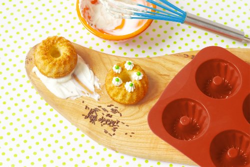 baekka Muffin-Backform Gugelhupf terracotta 6er Form, Silikon-Backform - 3