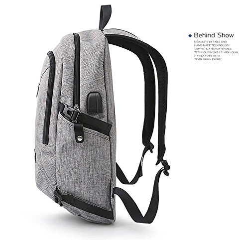 TREKOO Herren Damen Laptop Rucksack Backpack Schulrucksack f  r bis zu 15 6 zoll Laptop Notebook Computer Arbeit Campus Studenten Outdoor Reisen Wande
