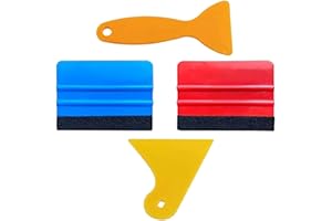 UTSAUTO Felt Edge Squeegee Car Wrapping Tool Kits 4 Inch Vinyl Wrap Squeegee Applicator Tool for Car Vinyl Wrap, Window Tint, Wallpaper, Decal Sticker Installation 4PCS