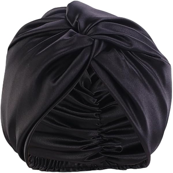 Bonnet 100 % Soie De Mûrier Pour Femme Endormie, Bonnet De