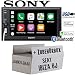 Produktbild Seat Ibiza 6J 2DIN dunkelgrau - Autoradio Radio Sony XAV-AX1000-2DIN Bluetooth | Apple CarPlay | USB - Einbauzubehör - Einbauset