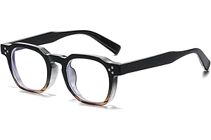 LJCZKA Occhiali Luce Blu Piccoli Donna Uomo, Montature Occhiali da Vista Esagonali Occhiali da Lettura Affaticamento per Computer Gioco Lettura