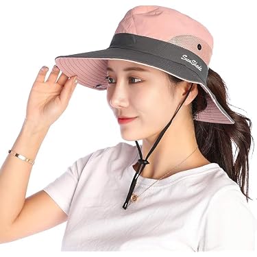 Chapeau Cloche Femme Protection Solaire - Bord Large, Sangle Réglable, Léger Et Pliable