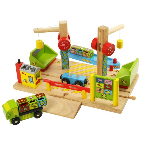 Bigjigs Rail Dockside Recycling Centre