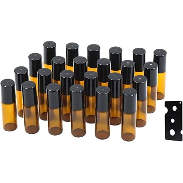 2x Braune Rollerball-Flaschen Für ätherische Öle – 30ml, UV-Schutz