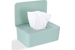 SZSLMY Feuchttücher-Box mit Deckel Toilettenpapierspender und Taschentuchbox für Zuhause und Büro in Grün