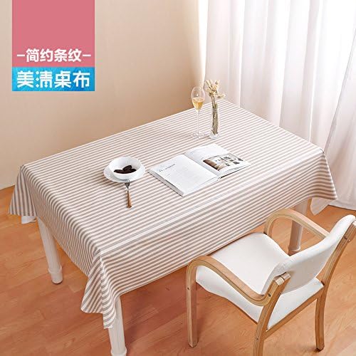 Striped Tablecloth Pad ,Rectangularsans Rincage , Coffee Bars ,137*90Cm Small Coffee Table)