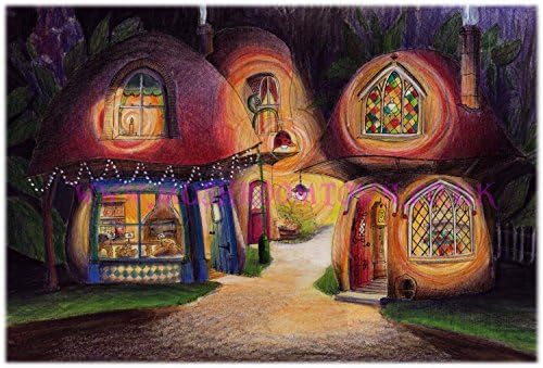 Mushroom Town Bakery &amp; Pastry Cottage - Mushroom Town Greeting Card