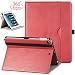 Produktbild iPad 9,7 Zoll Universal 2017/2018 hülle, 360 Grad Drehen/PU-Leder mit Auto Wake/Sleep, Stifthalter, Handschlaufe Apple iPad Bildung, iPad Air Herbst, iPad Air 2 hülle mit Wallet-Rot