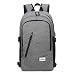 Produktbild Laptop Rucksack mit USB Ladeanschluss | Fresion Oxford College Schulrucksack Jungen Mädchen Teenager Groß Schultasche für 15 Zoll Notebook Lenovo (Grau)