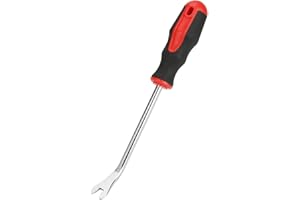 AGATIGE Extractor De Clavos, Herramienta De Eliminación De Tachuelas En Forma De V, Destornillador Alicates De Extracción Herramienta De Remache De Demolición Para Reparación (Corto)