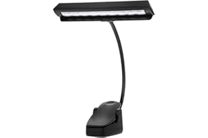 Bnineteenteam Luce a LED Leggio,9 LED Lampada per musica con clip e funzione portatile per la lettura di spartiti musicali