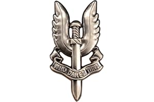 KAWADU SAS British Army Special Air Service Who Dares Wins Metal Military Forces Badge Pin Stylish Decor for Men