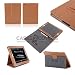 Produktbild iPAD 2 iPAD 3 iPAD 4 PU/FASHION CASE Leder IN Braun + Abdeckung - ---REE STYLUS + SCREAN Reiniger gratis Zustellung inklusive + P lebenslange Garantie!