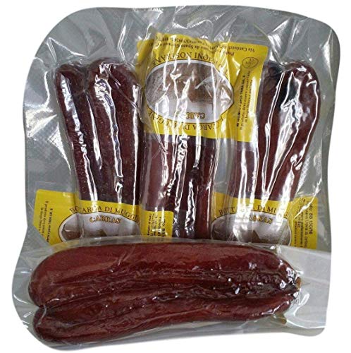 Botarga de mújol elaborada en Cabras  Método artesanal, envase de 250 g  3 unidades al vacío.