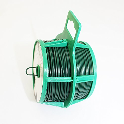 COM-FOUR 2x Bindedraht grün, auf Spule ca. ø 1,25 mm x 50 m - 3