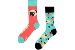 Dedoles Chaussettes Unisexe Homme Femme & Enfants beaucoup designs amusants Football Pizza Avocat Pompier Grenouille Plantes Cadeau gauche droite différent