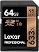 Produktbild Lexar Professional 64GB Class 10 Speicherkarte (UHS-I 633X Speed (95MB/s) SDXC Flash)