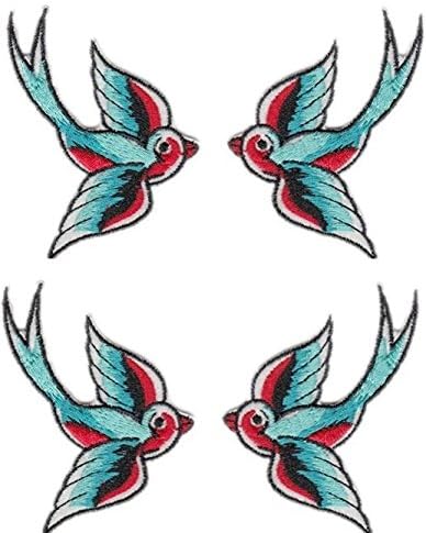 Lovely Swallow Embroidered Cloth iron on Patch