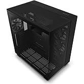 NZXT H9 Flow noir - CM-H91FB-01 - Boîtier Gaming moyen-tour ATX double chambre - Panneau supérieur perforé pour airflow élevé