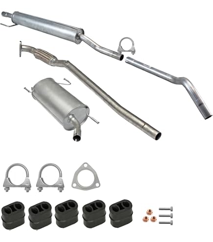 FERROZ Mittel- & Endschalldämpfer-Set Für Renault Megane I (1.6/1.8, 1995–2002) – Inkl. Montagematerial, TÜV-geprüft