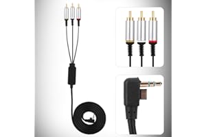 Tangxi Câble vidéo AV Câble 1.5M Composant ABS Câble TV Câble Audio vidéo pour PSP1000 2000 3000