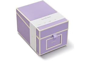 ‎SEMIKOLON Semikolon 370082 CD- und Fotobox - 17,7 x 15,7 x 25,6 cm - für 10 x 15 cm Fotos - Cover lilac silk lila