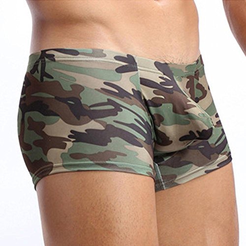 Preisvergleich Produktbild Boxer Briefs Herren Ronamick Military Herren Camouflage Boxershorts Badehose Unterwäsche Unterhose Push Up Knickers Shorts Slips Underwear Badehose (XXL, Tarnung)