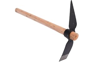KIMISS Pick Mattock Hoe, Garden Heavy Duty Axe Hand Multipurpose Picks Tool Forged Weeding for Gardening Loosening Soil Camping Digging Seeding Turnin Ng Tools