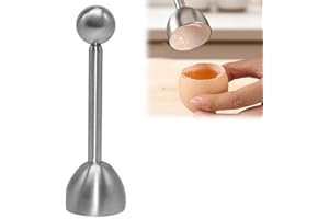 WUBAYI Coupe-œuf en acier inoxydable – Casse-œuf pour œufs durs, briseur de coquille d'œuf, outil avec coupe de précision, trancheuse d'œuf facile à décoller pour le petit déjeuner et la cuisine