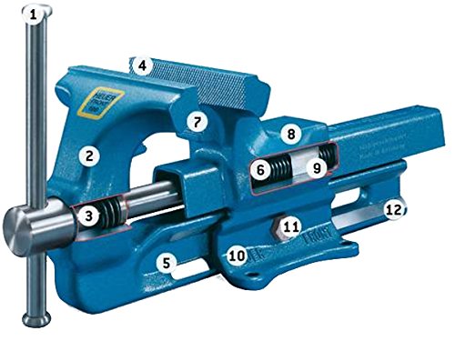 Brockhaus Heuer 0007650510140 Tornillo de Banco, 140 mm