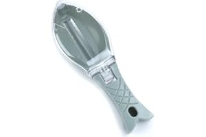 MAXPERKX Fish Scale Scaler Remover Cleaning Brush Blue- Plastic Fish Scraper Remover Cleaner Kitchen Cooking Descaler Tools Fast Scales Peeling Easy to Remove Shave Peel Fish Skin Effortless