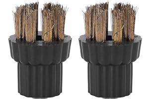 AUNMAS 2 pièces Brosse en Laiton Brush Tête de Brosse en Laiton Vadrouille en Laiton Pièces de vadrouille Accessoires de Poche Pièces de Rechange Accessoires Adaptés pour Vadrouille à Vapeur X5