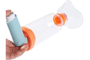 AIYAYA Aerosol Chamber, distanziatore per inalatore con maschera per adulti/bambini, inalatori manuali da utilizzare con MDI, BPA e lattice (per bambini)