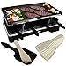 Produktbild Elektrischer Raclette Grill für 8 Personen mit Pfännchen und Schieber 1200-1400 Watt Tischgrill antihaftbeschichtet Partygrill