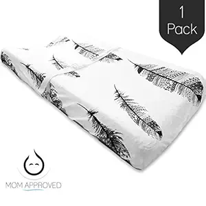 Kaydee Baby High Quality, Velvety Soft, Diaper Changing Pad Cover - (Feathers) - Perfect For Boys and For Girls Nursery - Great Baby Shower Gift