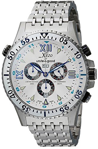 Xezo fr Unite4:good Air Commando Schweizer Taucheruhr fr Mnner, mit zweiter Zeitzone. Tag, Datum. Xezo fr Unite4:good Air Commando Schweizer Taucheruhr fr Mnner, mit zweiter Zeitzone. Tag, Datum.