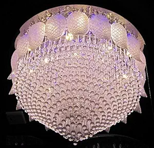 R@DIANT Imported Crystal Designed Shell Chandelier with Bluetooth Audio in Multicoloured
