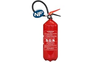 ANAF Extincteur 9 KG poudre ABC NF&MED +Support de fixation - Antirouille