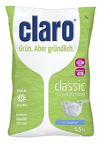Preisvergleich Produktbild claro Öko Classic Geschirrspülpulver 5 x 1,5kg Beutel