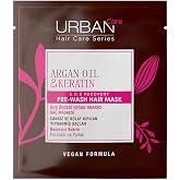 URBAN Care Argan Oil & Keratin Special Pre-Shower Hair Care Mask for Easily Broken Hair 50 ml- Vegan