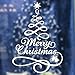 Price comparison product image Christmas Window Stickers,Mosstars Clearance Xmas Tree Home Vinyl Wall Sticker Newest New Year Gifts Static Decorations