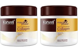 Karseell MACA CARE SYSTEM - Pack de 2 - Mascarilla Capilar - Reparación Profunda - Hidratación intensa - Mascarilla Pelo - Cabello Seco y Dañado- Colágeno - Esencia Maca - Todo tipo de Cabello 2x500ml