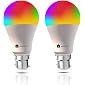 zunpulse B22 10-Watt WiFi Enabled Smart LED Bulb, Compatible with Amazon Alexa and Google Assistant (16 Million Colors…
