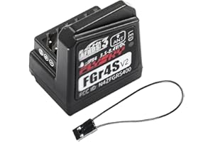 VOANZO Ricevitore Spektrum a 4 canali 2.4G FGR4S V2 Ricevitore RC Compatibile con FrSky NB4 per 1/10 RC Auto/Timone/Crawler